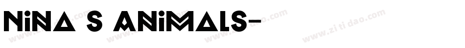 Nina s Animals字体转换